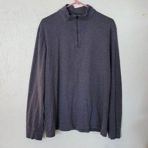 3/$20! Marc Anthony Men's Long Sleeve Zip Polo Gray XXL